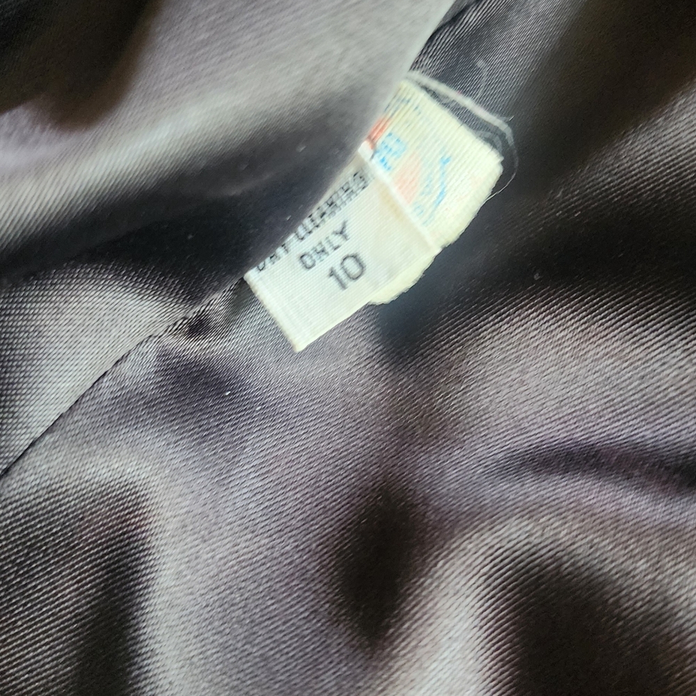 Montaldo's Nipan Coature Vintage Wool Elegant Black Long Coat Sz 10 - Picture 8 of 16